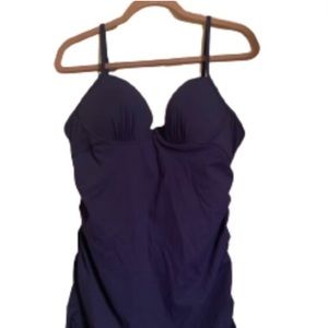 New Blue 1 piece bathing suit without tags.